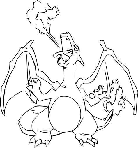 charizard coloring page|Charizard Coloring pages. Print for free